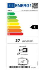 Vestel 40FT9740 40'' 100 Ekran Uydu Alıcılı Full HD Smart LED TV