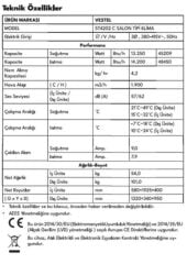 Vestel ST4202 C Enerji Sınıfı 42000 BTU Salon Tipi Klima