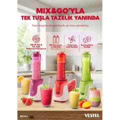 Vestel Mix&Go Pembe Blender