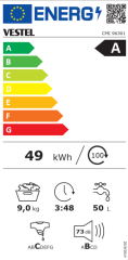 Vestel CMI 96301 9 kg 1000 Devir Çamaşır Makinesi