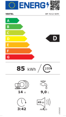 Vestel BM 4212 WIFI 4 Programlı Bulaşık Makinesi