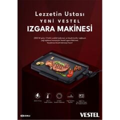 Vestel I3050 2000 W Izgara Makinesi