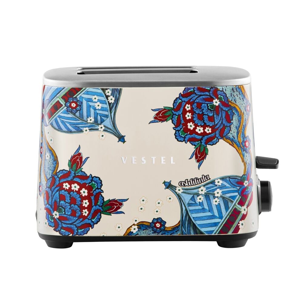 Vestel x Aslı Filinta Retro Bej Çini Ekmek Kızartma Makinesi