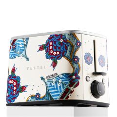 Vestel x Aslı Filinta Retro Bej Çini Ekmek Kızartma Makinesi