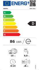 Vestel BMA 9001 9 Programlı Ankastre Bulaşık Makinesi