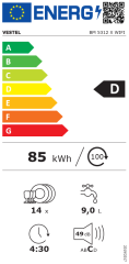 Vestel BM 5312 X Wi-Fi 5 Programlı Bulaşık Makinesi