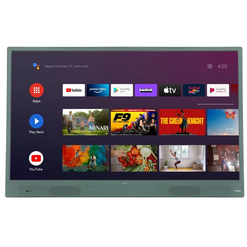 Vestel 32FA9950Y Full HD Wi-Fi 32 inç 80 Ekran YEŞİL Uydu Alıcılı Taşınabilir Android LED TV