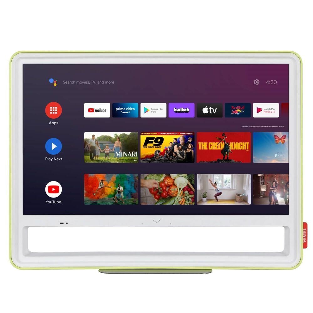 Vestel 24HA9950Y HD V-STYLE Wi-Fi 24 inç 60 Ekran YEŞİL Uydu Alıcılı Taşınabilir Android LED TV