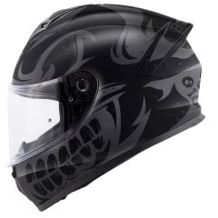 GIVI 50.X BONES MAT SİYAH-GRİ KASK